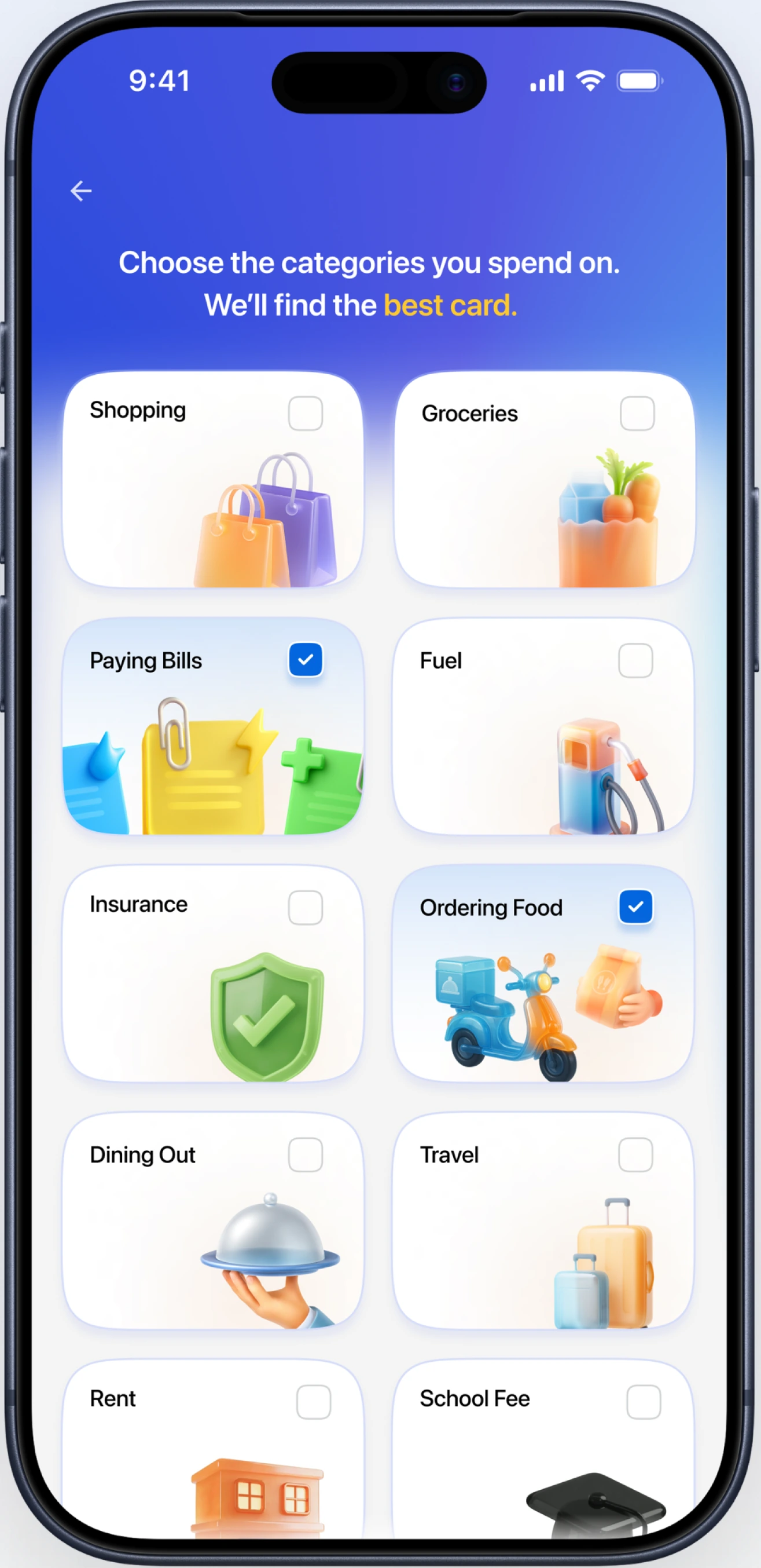 Category picker we shipped