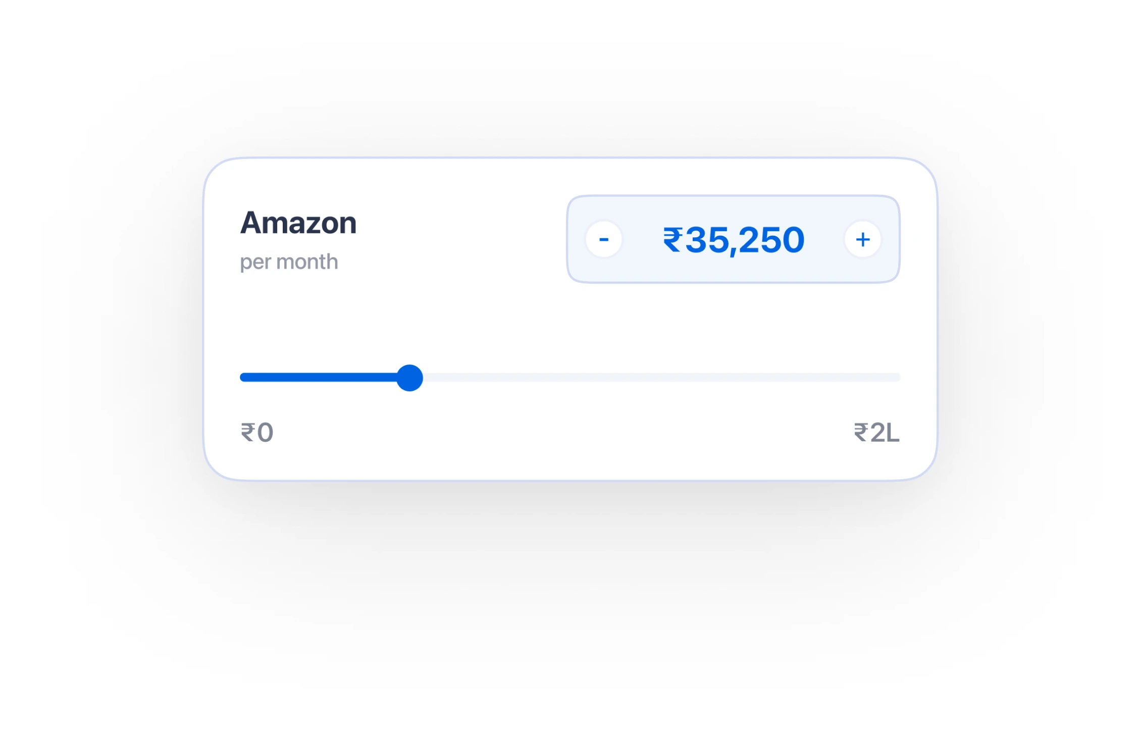 Continuous slider